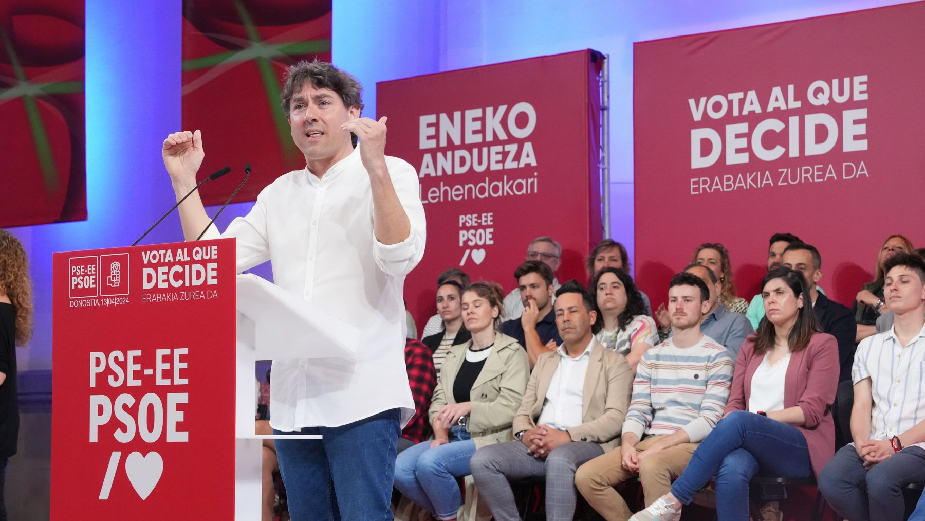 Eneko Andueza, candidato del PSOE a las elecciones vascas. (Foto: EP)