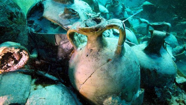 pecio barco romano, bahía de Palma, playa ses Fontanelles