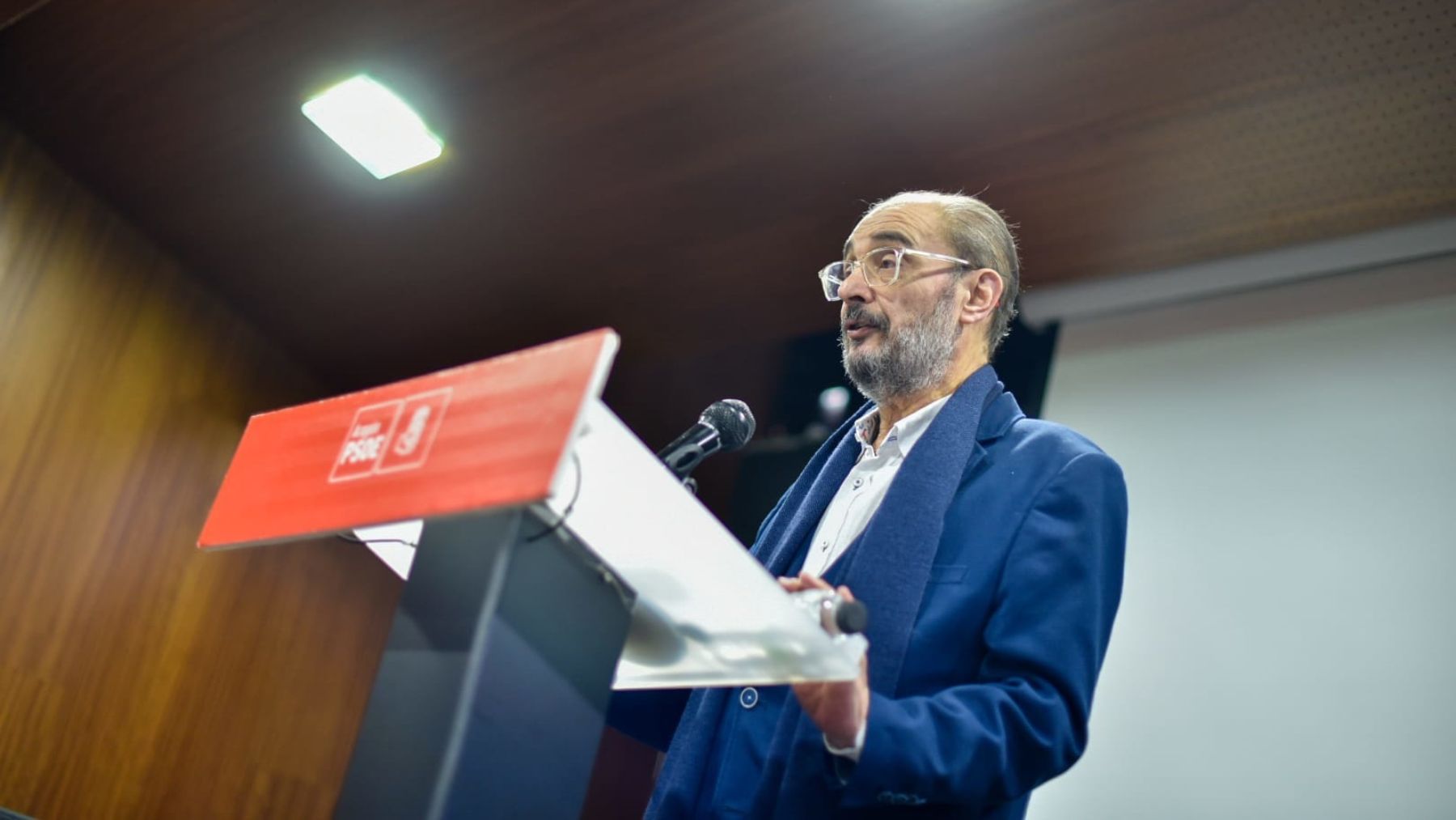 El secretario general del PSOE, Javier Lambán. (Foto: EP)