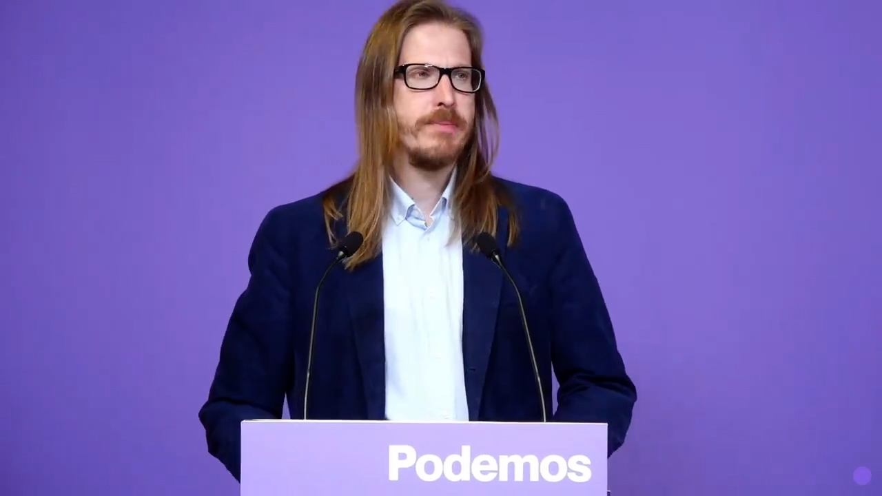 El coportavoz de Podemos, Pablo Fernández.