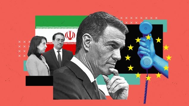 Sánchez reculó y condenó a Irán tras una llamada de la UE: Robles y Albares se lo habían pedido sin éxito