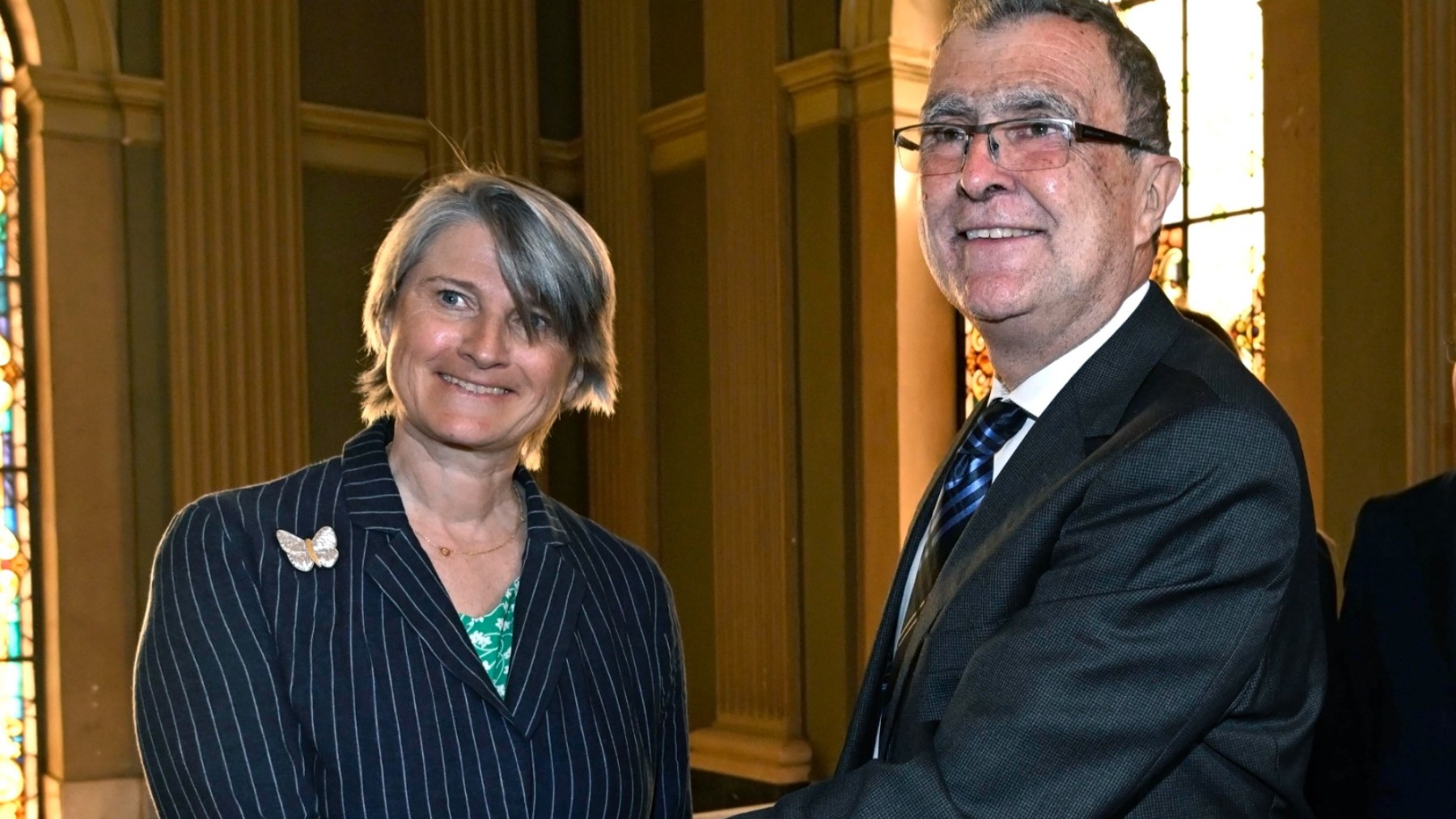 Hélène Valenzuela y José Ballesta. (Ayuntamiento de Murcia)