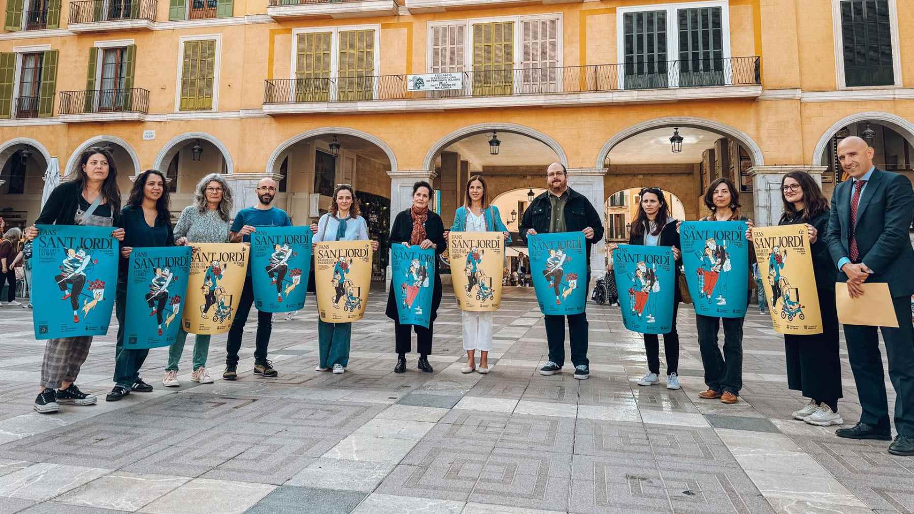 Una treintena de librerías celebrarán Sant Jordi en las calles y plazas de Palma.