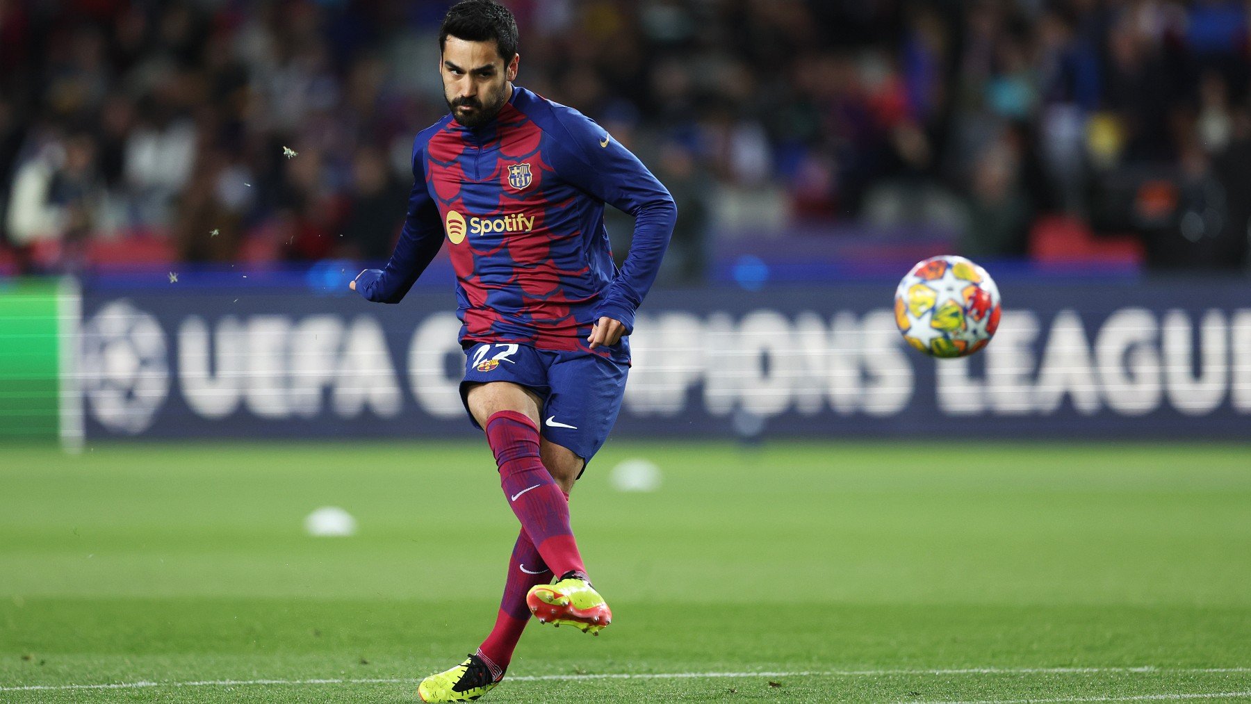 Gündogan, antes del partido contra el PSG. (Getty)