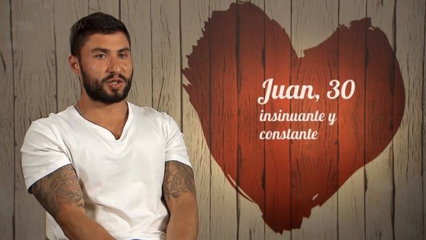 Juan en 'First Dates'. (Mediaset)