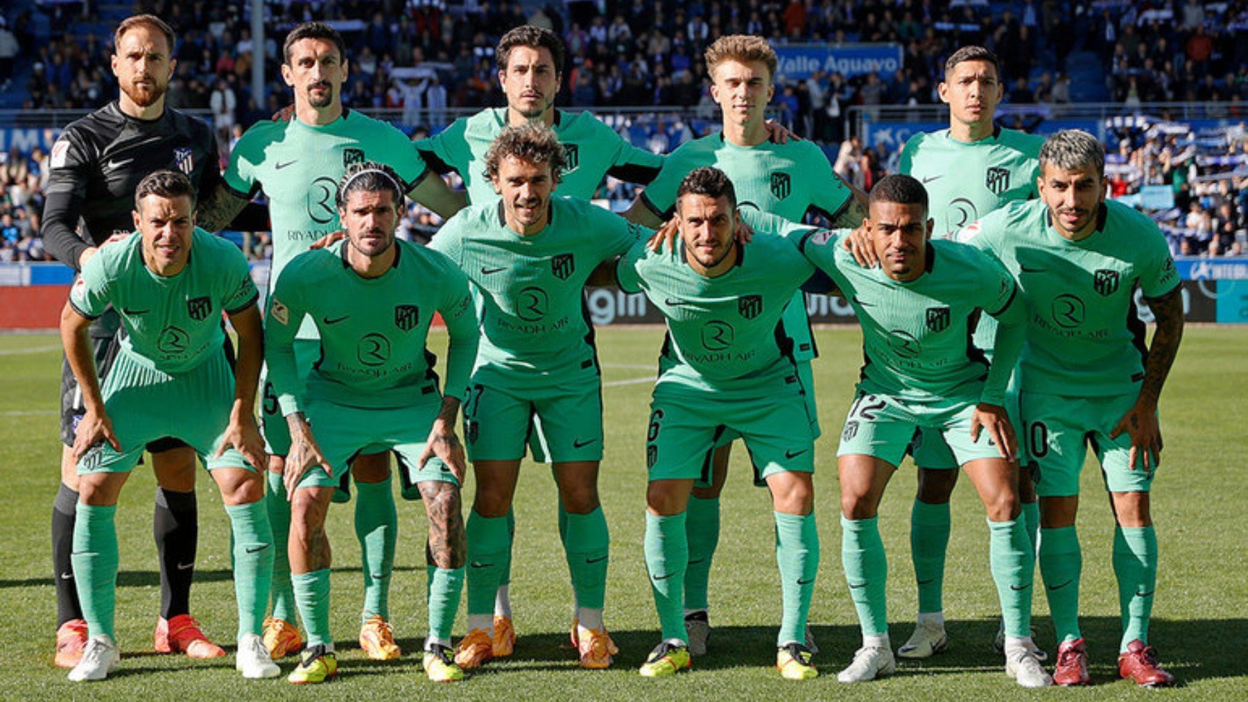 Alineación del Atlético en Vitoria.