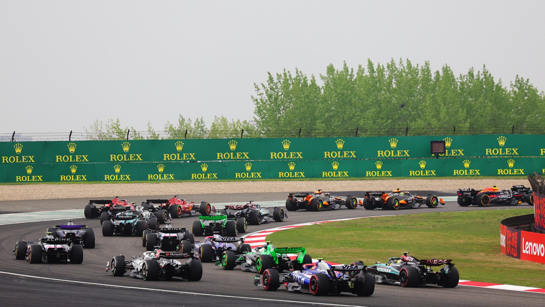 Salida del Gran Premio de China. (Getty)