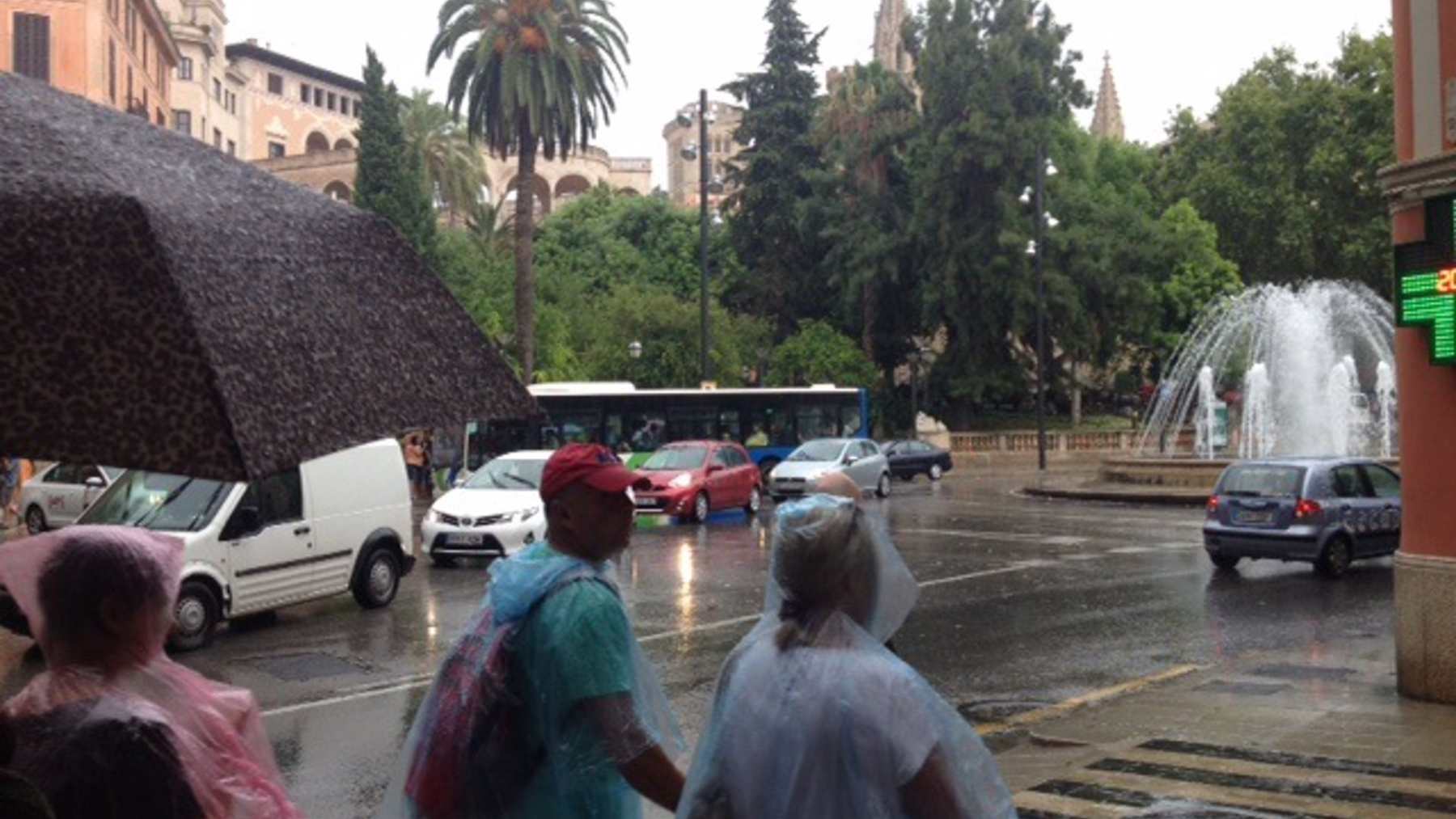 Lluvia en Palma. (EP)