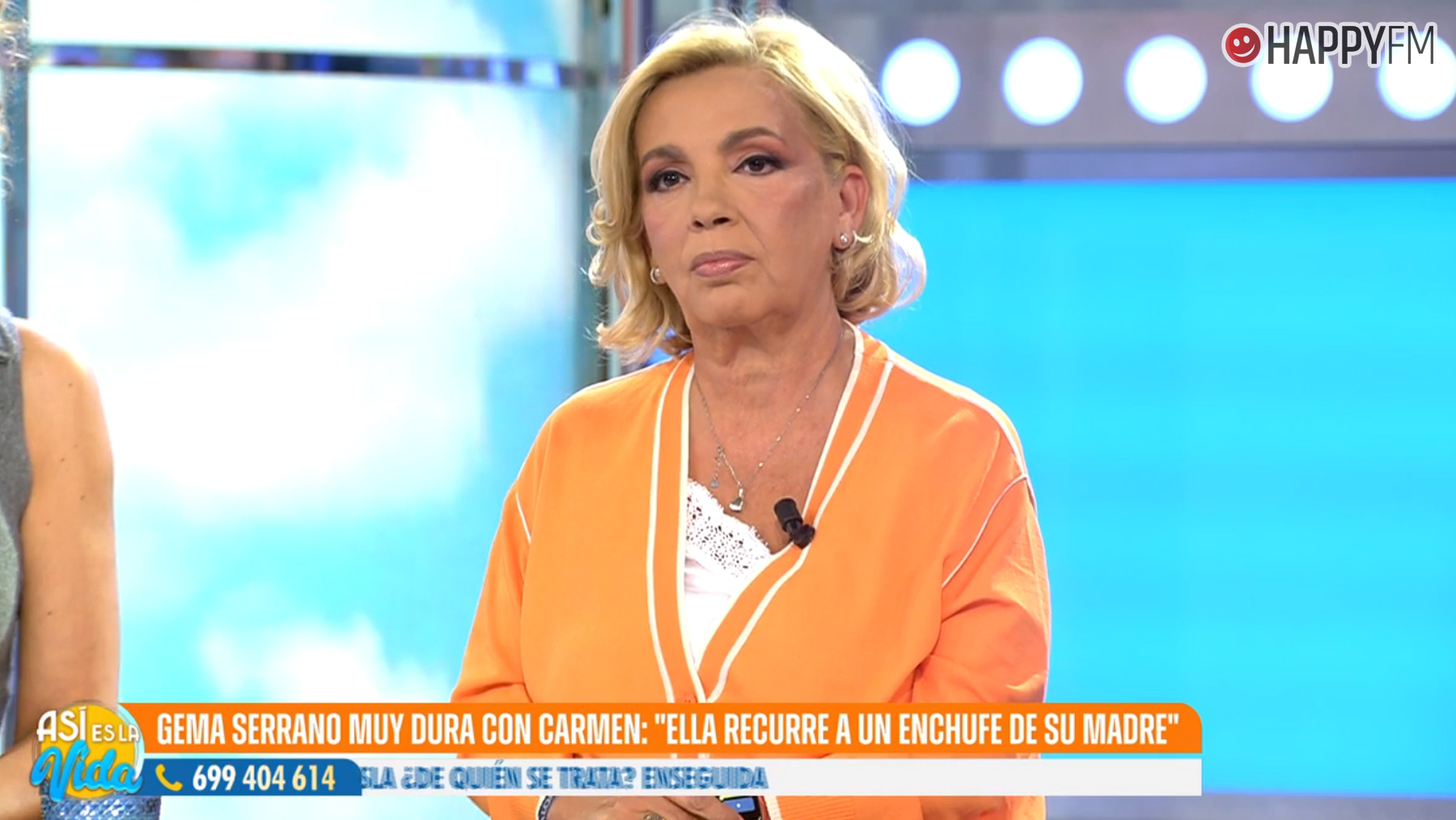 Carmen Borrego en Así es la vida. (Mediaset)