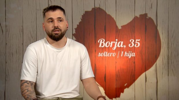 Borja en 'First Dates'. (Mediaset)