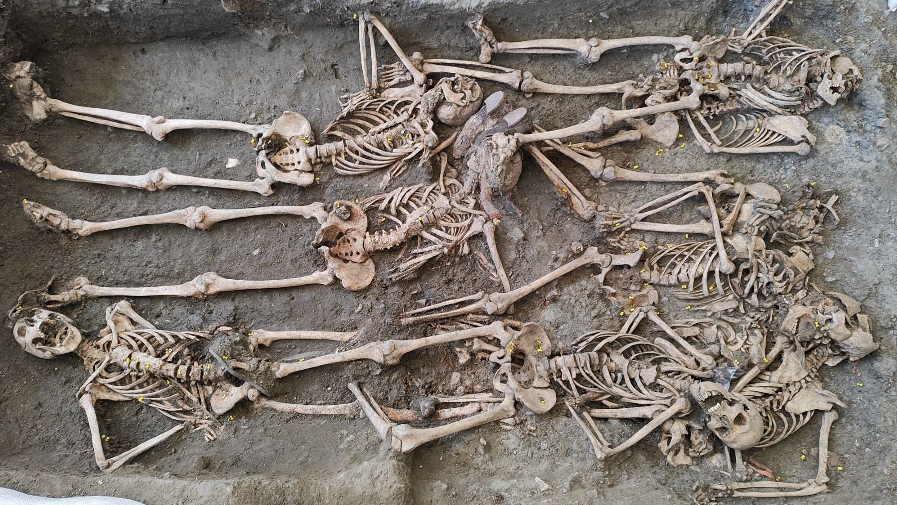 Cuerpos encontrados en una fosa de Víznar con signos de disparo y las manos atadas a la espalda. (Foto: UGR)