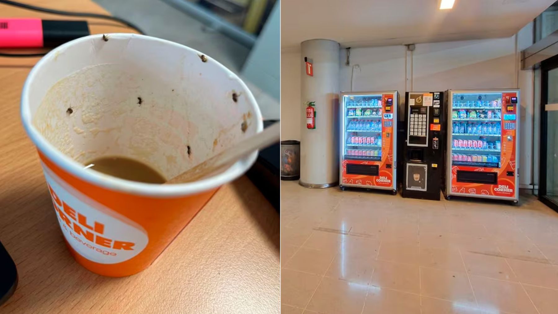 El café y la máquina expendedora del aeropuerto de Palma.