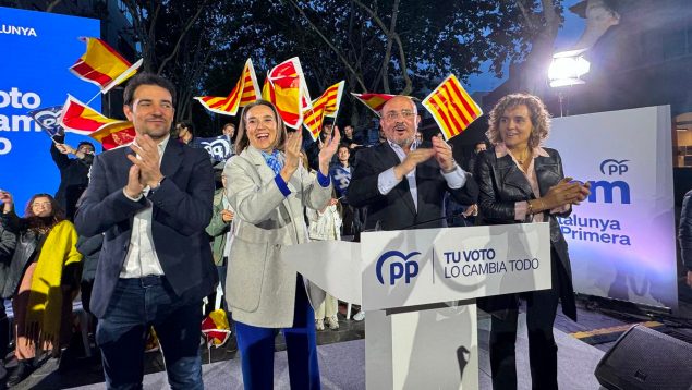 Alejandro Fernández protagonizó el acto de inicio de campaña del PP en Cataluña. (Foto: EP)
