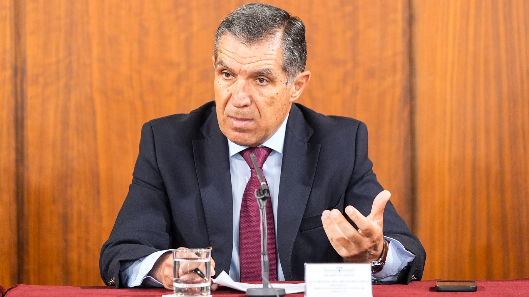 El presidente del TSJA, Lorenzo del Río.
