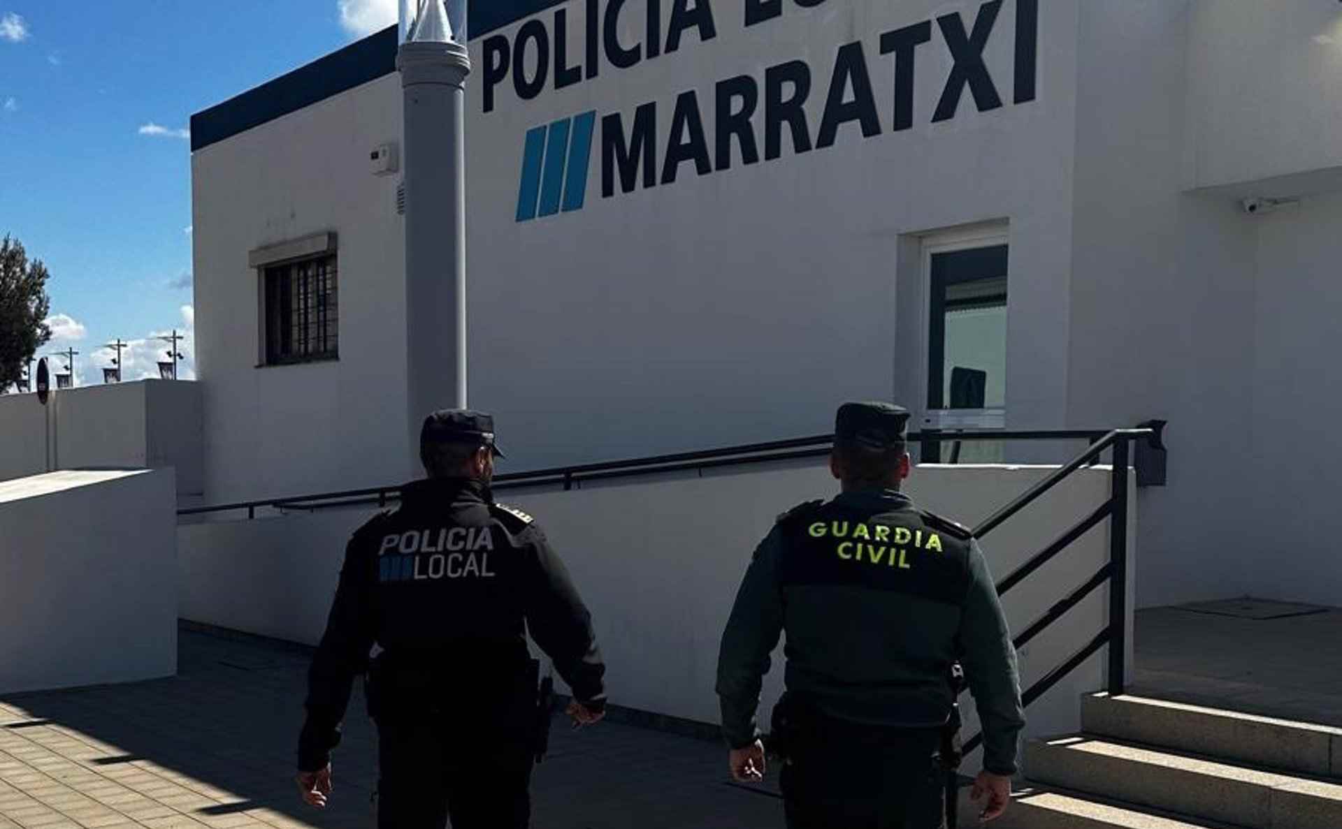 Agentes de la Policía Local y Guardia Civil de Marratxí. GUARDIA CIVIL