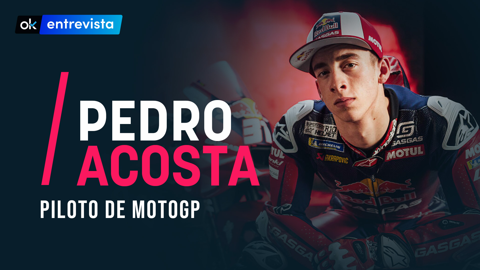 Pedro Acosta, piloto de MotoGP, atiende a OKDIARIO.
