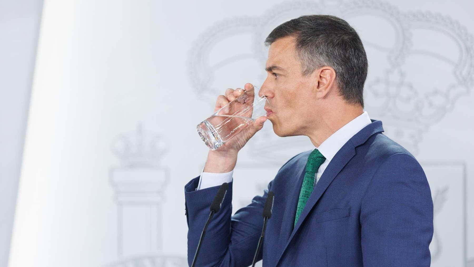 Pedro Sánchez, en Moncloa (Foto: EP).