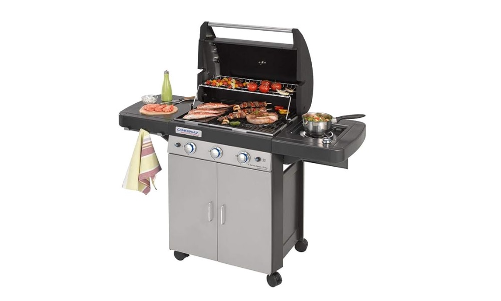 Barbacoa de gas con Insta Clean