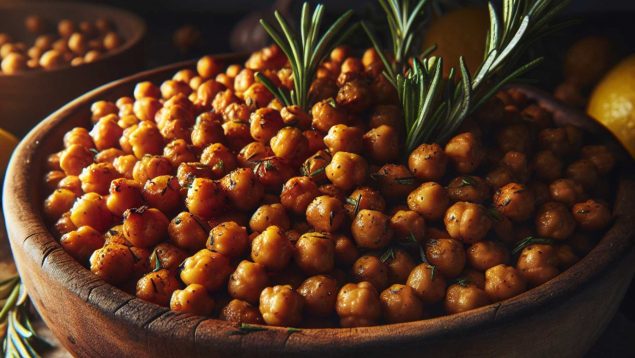 Garbanzos caseros.