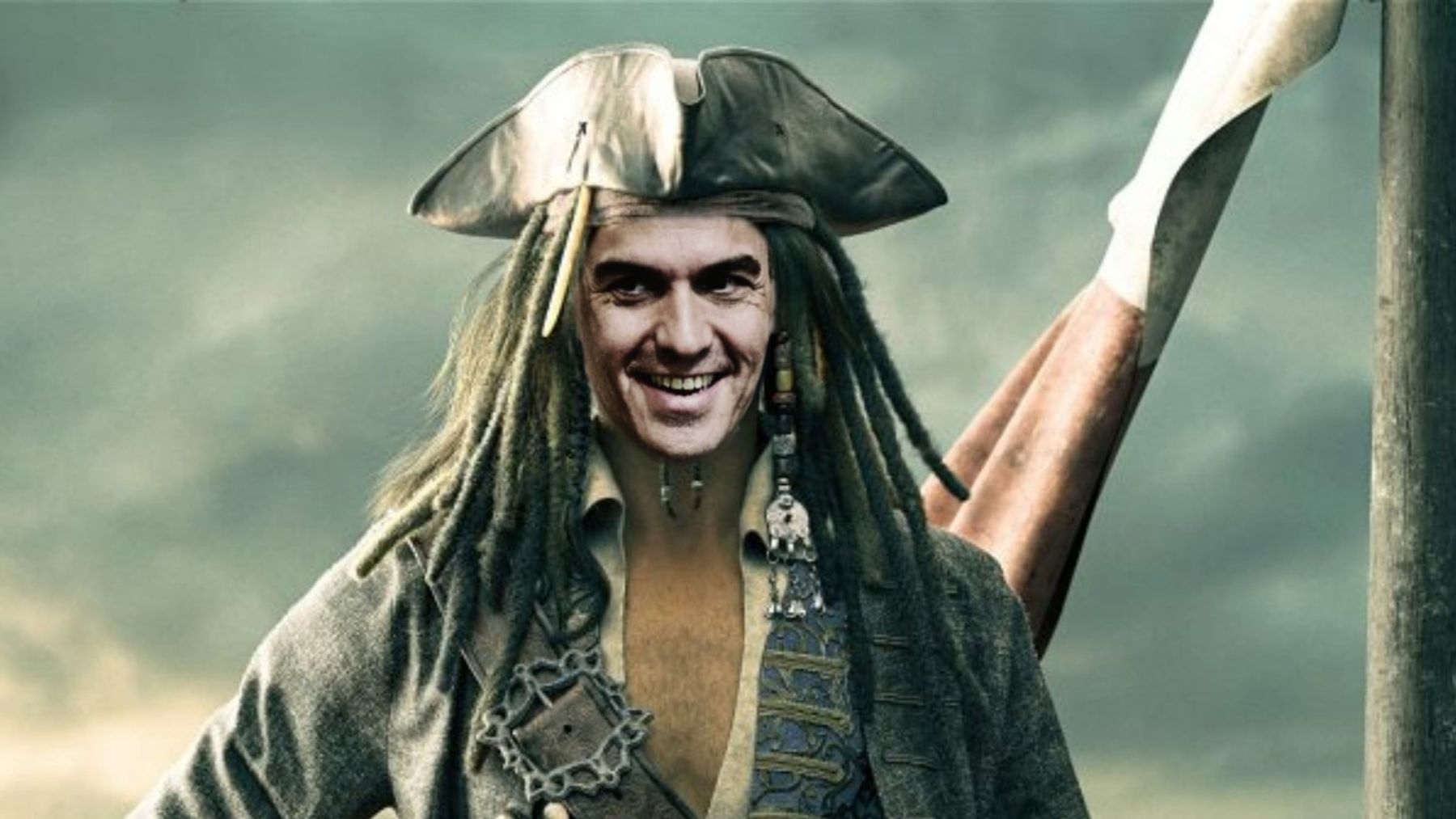 Montaje de Pedro Sánchez como Jack Sparrow.