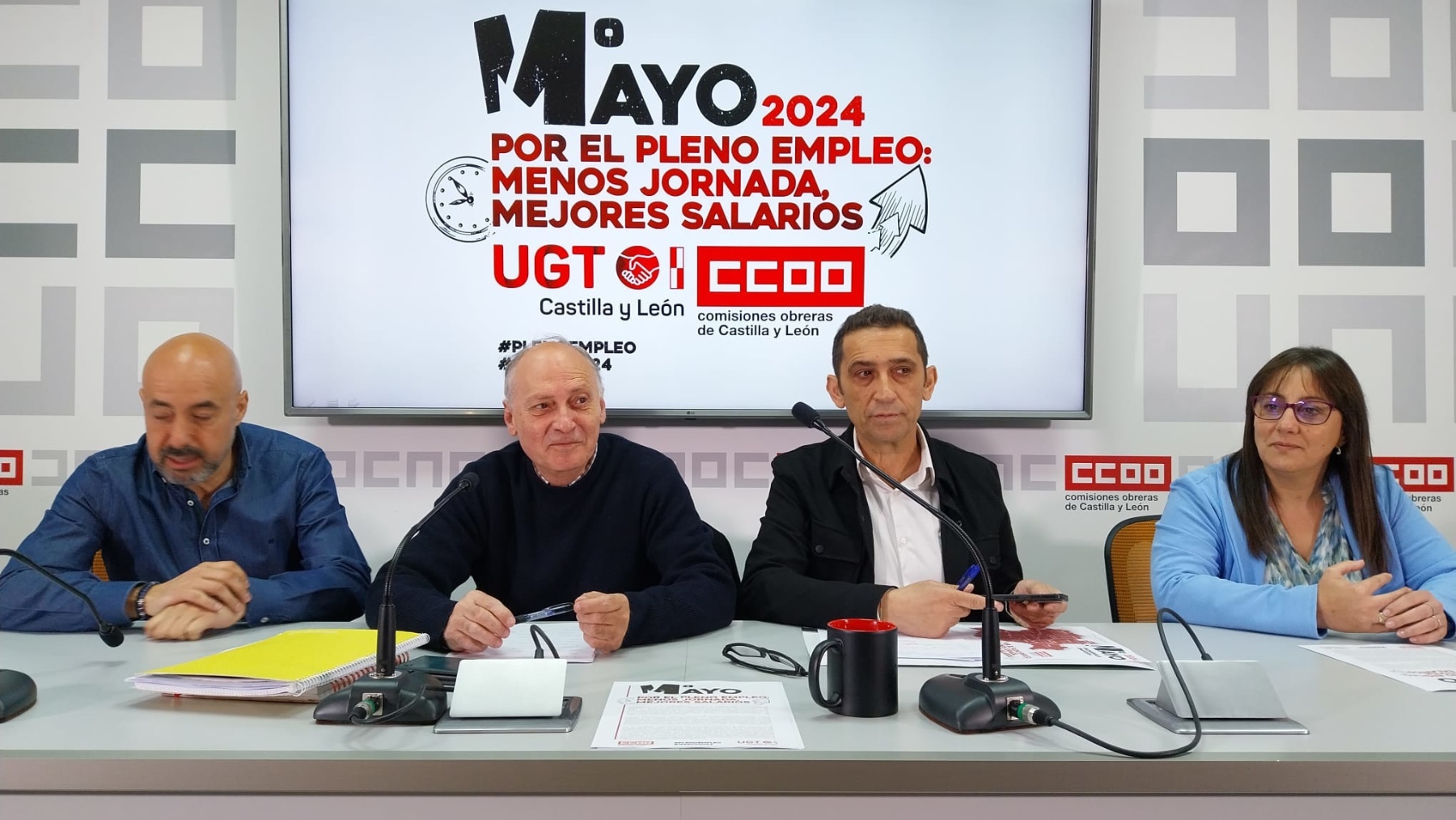 Los líderes de UGT y CCOO en Castilla y León, Faustino Temprano y Vicente Andrés (EP)