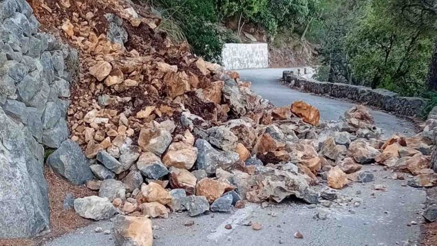 carretera Valldemossa desprendimiento