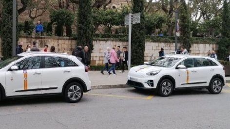 Taxis estacionados en Palma.
