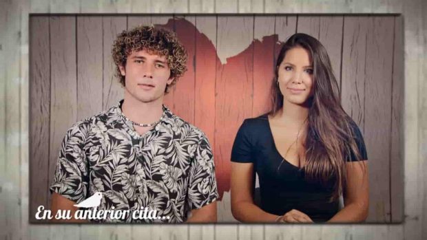 Agustín y su anterior cita en 'First Dates'. (Mediaset)