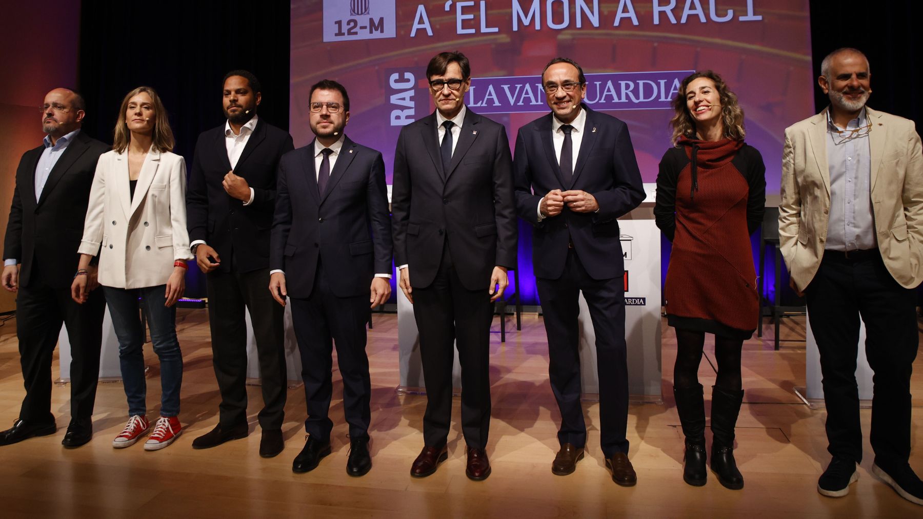 Los candidatos a las elecciones catalanas. (Foto: EP)