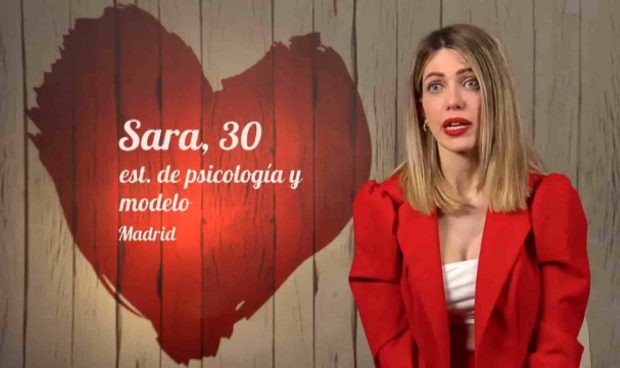 Sara en 'First Dates'. (Mediaset)