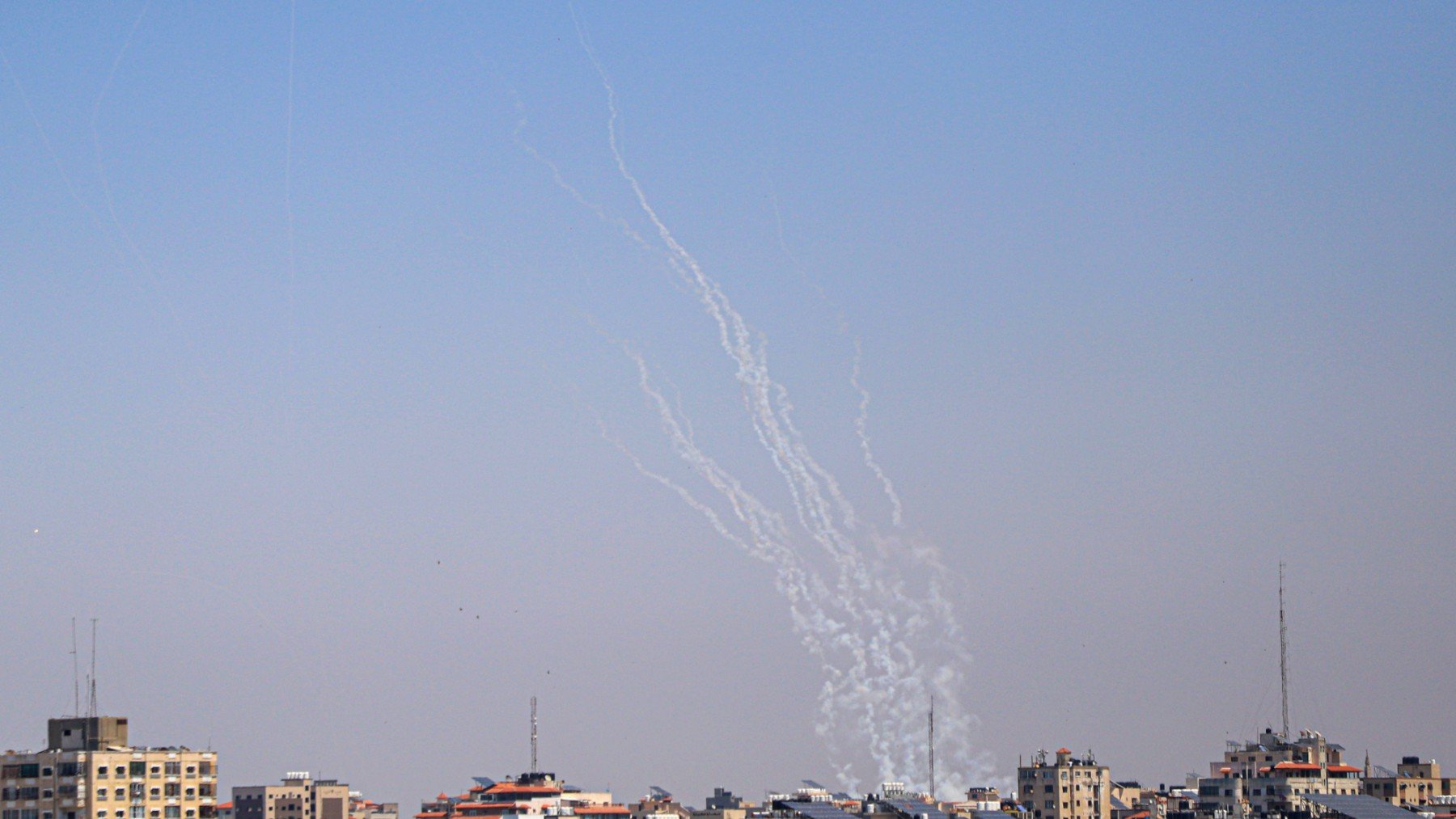 Misiles lanzados desde Gaza. (Foto: Ep)