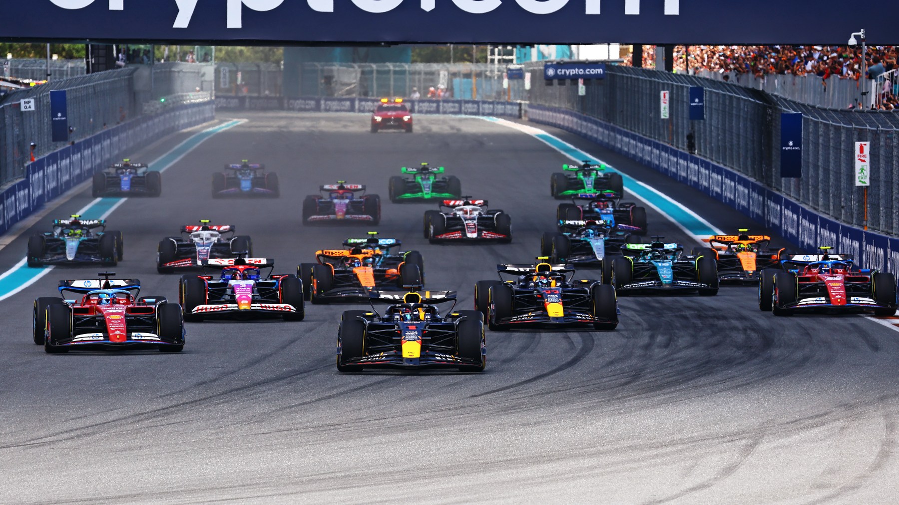 Imagen de la carrera del GP de Miami de Fórmula 1. (Getty)
