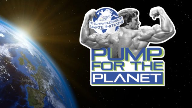 Mensaje ambiental Schwarzenegger Pump Planet