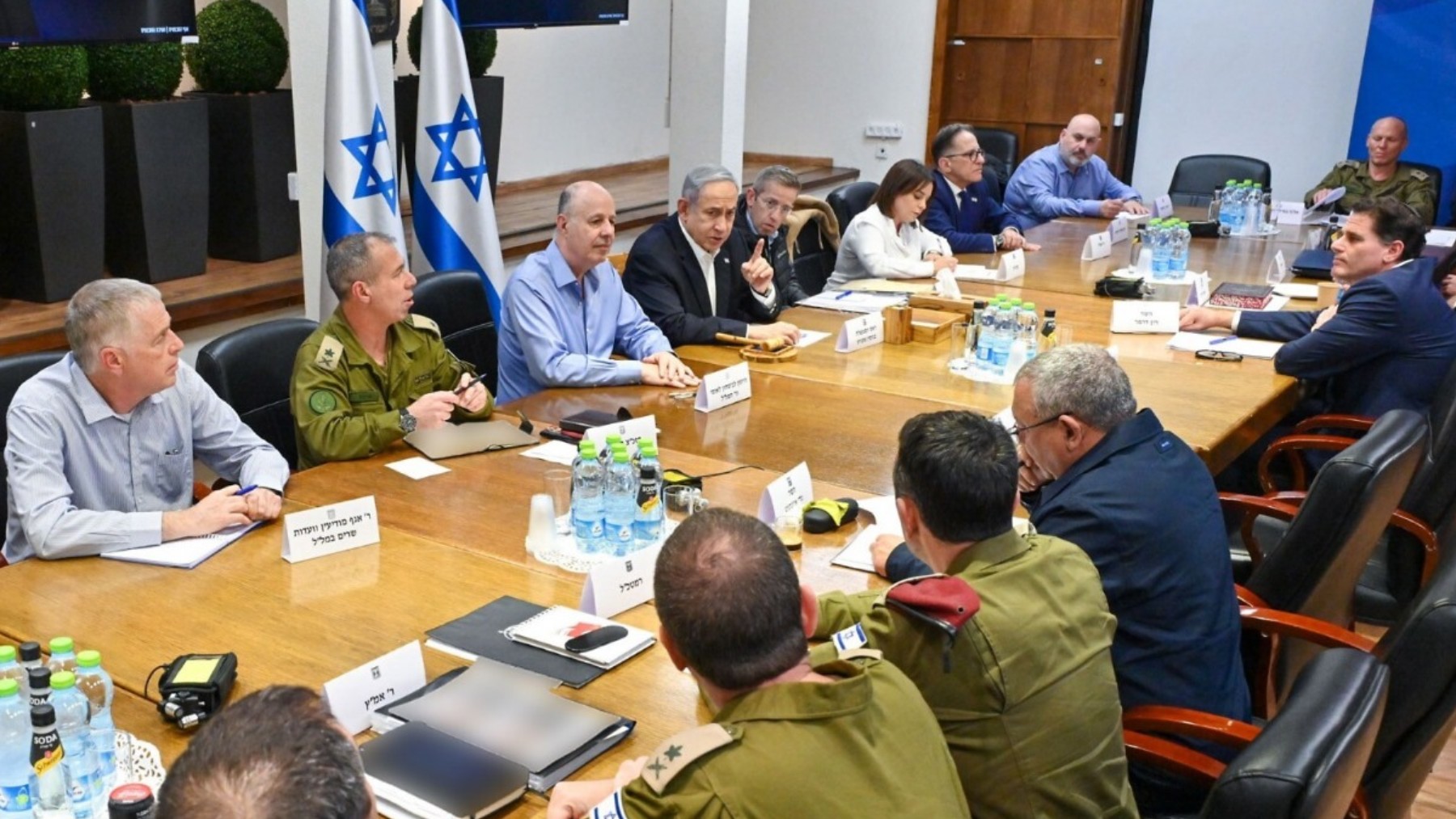 Netanyahu y su gabinete de guerra