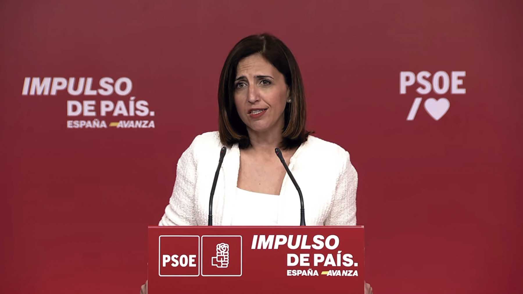 Esther Peña, portavoz del PSOE.