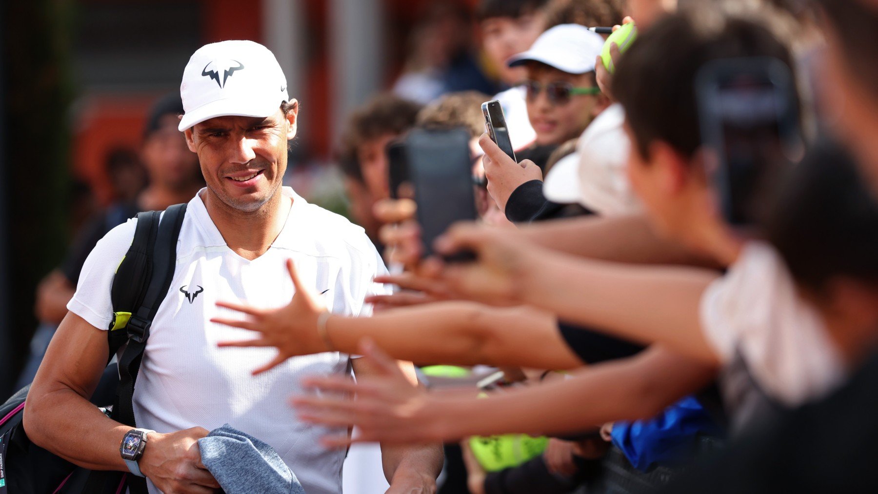 Rafa Nadal, uno de los atractivos del Masters 1000 de Roma 2024. (Getty)