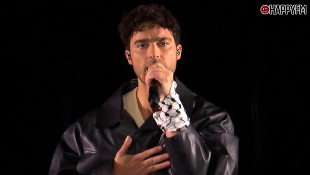 Eric Saade, ex representante de Suecia en 2011, actuó en la semifinal 1 de Eurovisión 2024 con un pañuelo palestino.