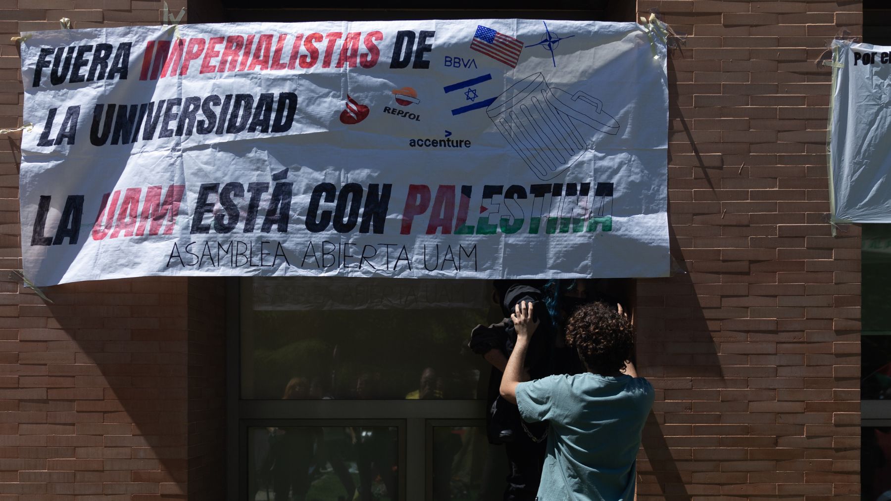 Protesta en la Universidad Complutense. (Foto: EP)