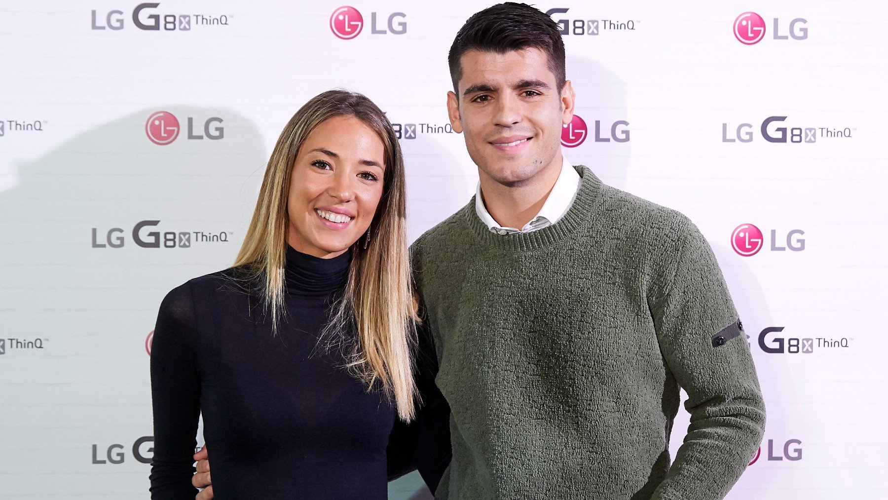 Alice Campello y Álvaro Morata durante un evento. (Getty)