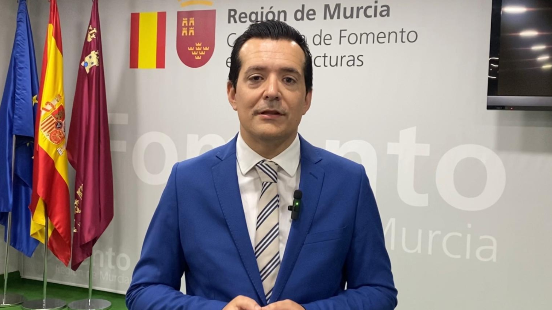 El consejero de Fomento e Infraestructuras de la Región de Murcia, José Manuel Pancorbo.