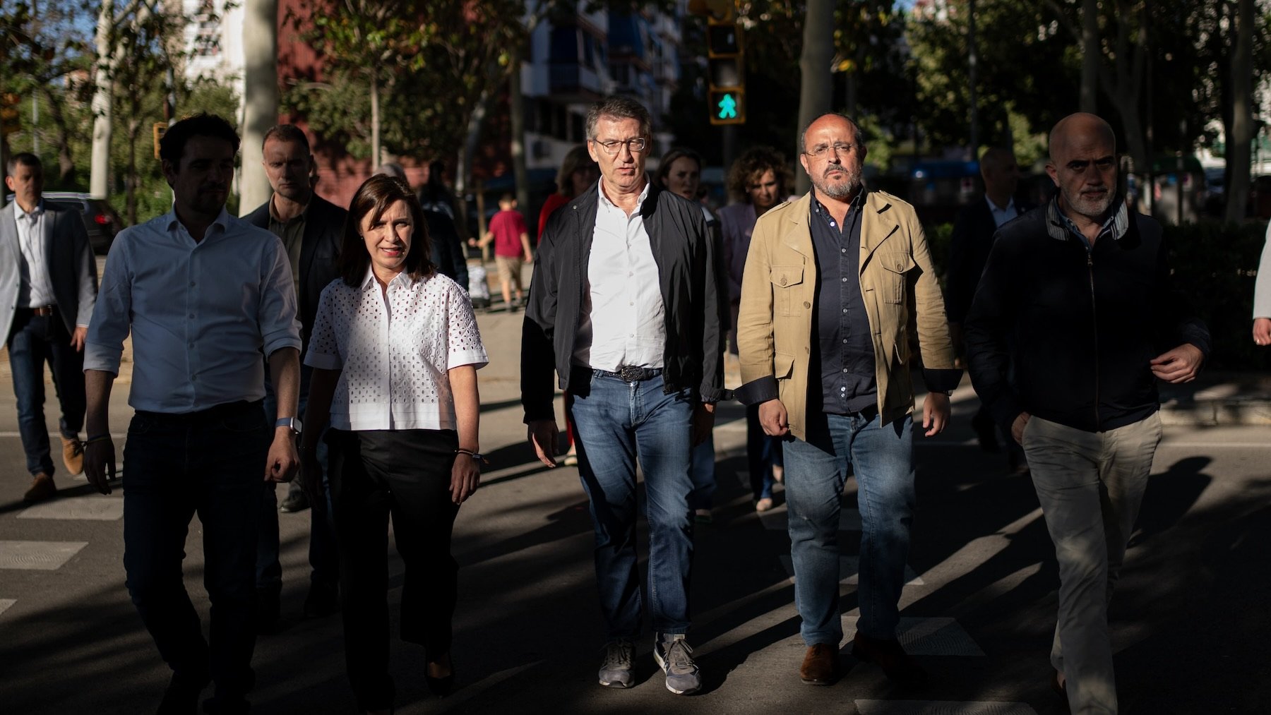 Feijóo y Alberto Fernández, este viernes.