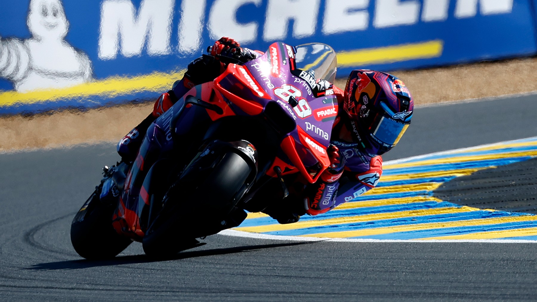 Jorge Martín durante el GP de Francia de MotoGP. (EFE)