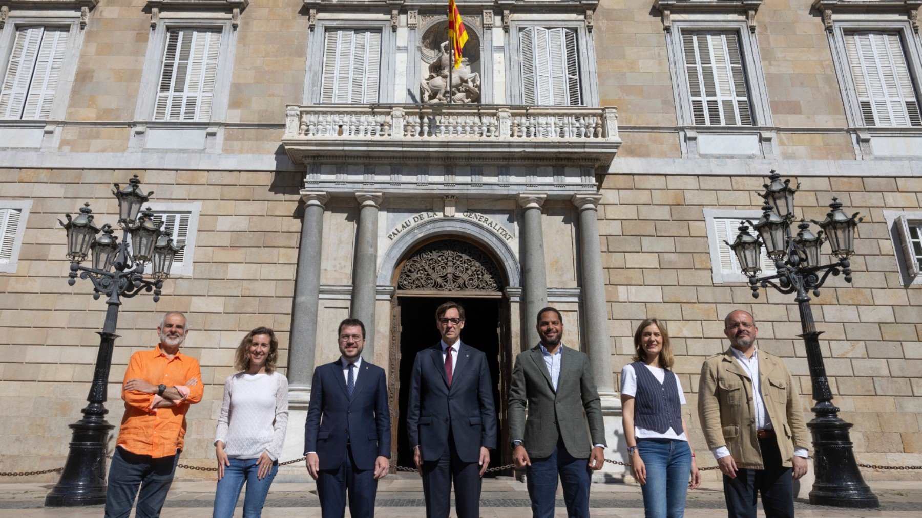 Los candidatos a las elecciones de Cataluña. (Foto: Efe)