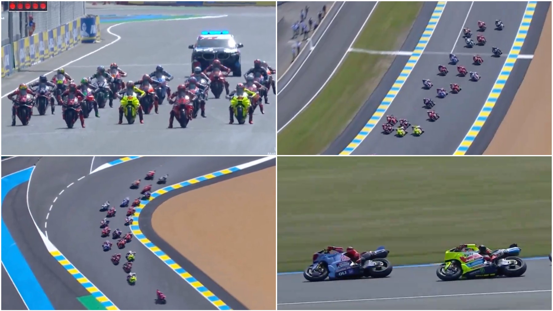 El momento de la salida en Le Mans.