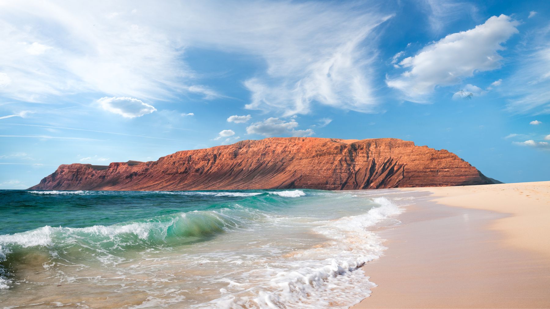 La isla de la Graciosa.