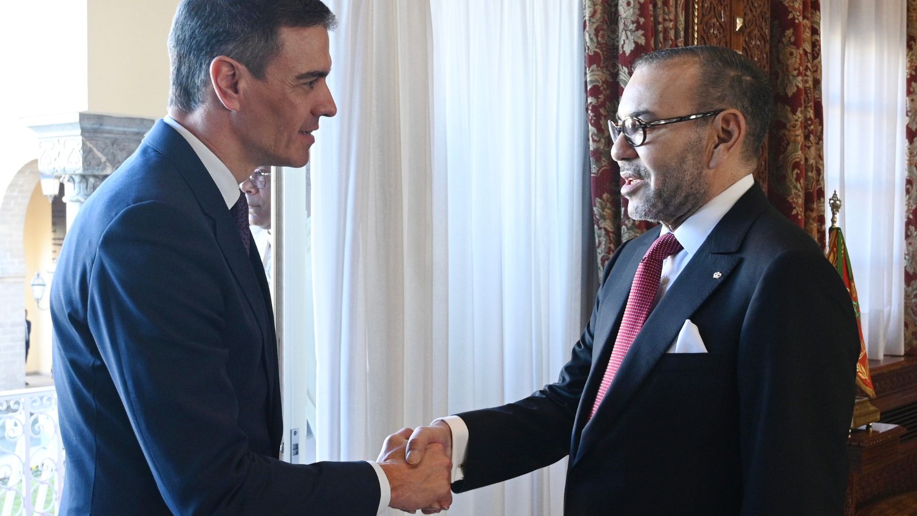 Pedro Sánchez y Mohamed VI. (Foto: EP)