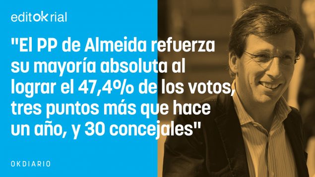La mayoría absoluta de Almeida en Madrid no tiene techo