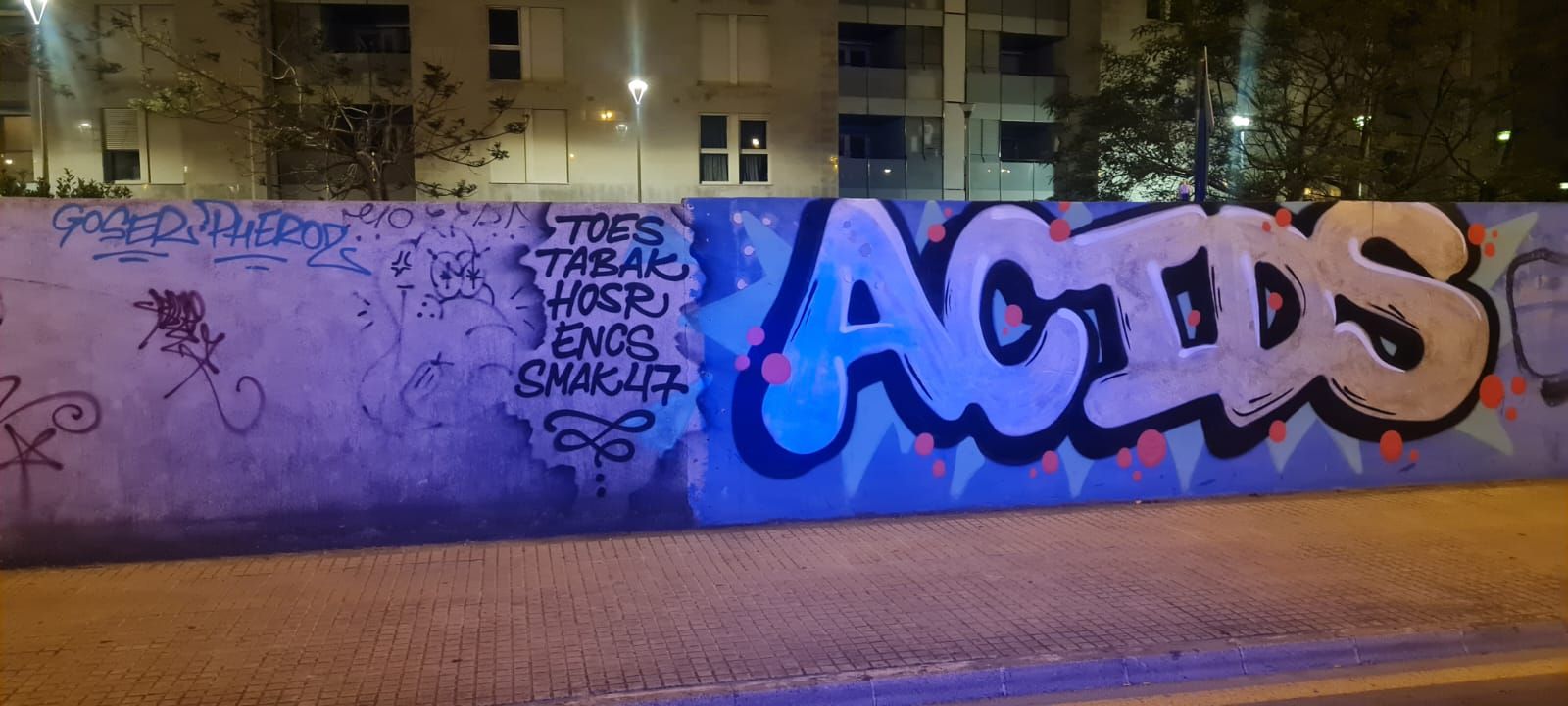 Pintada vandálica en Palma.