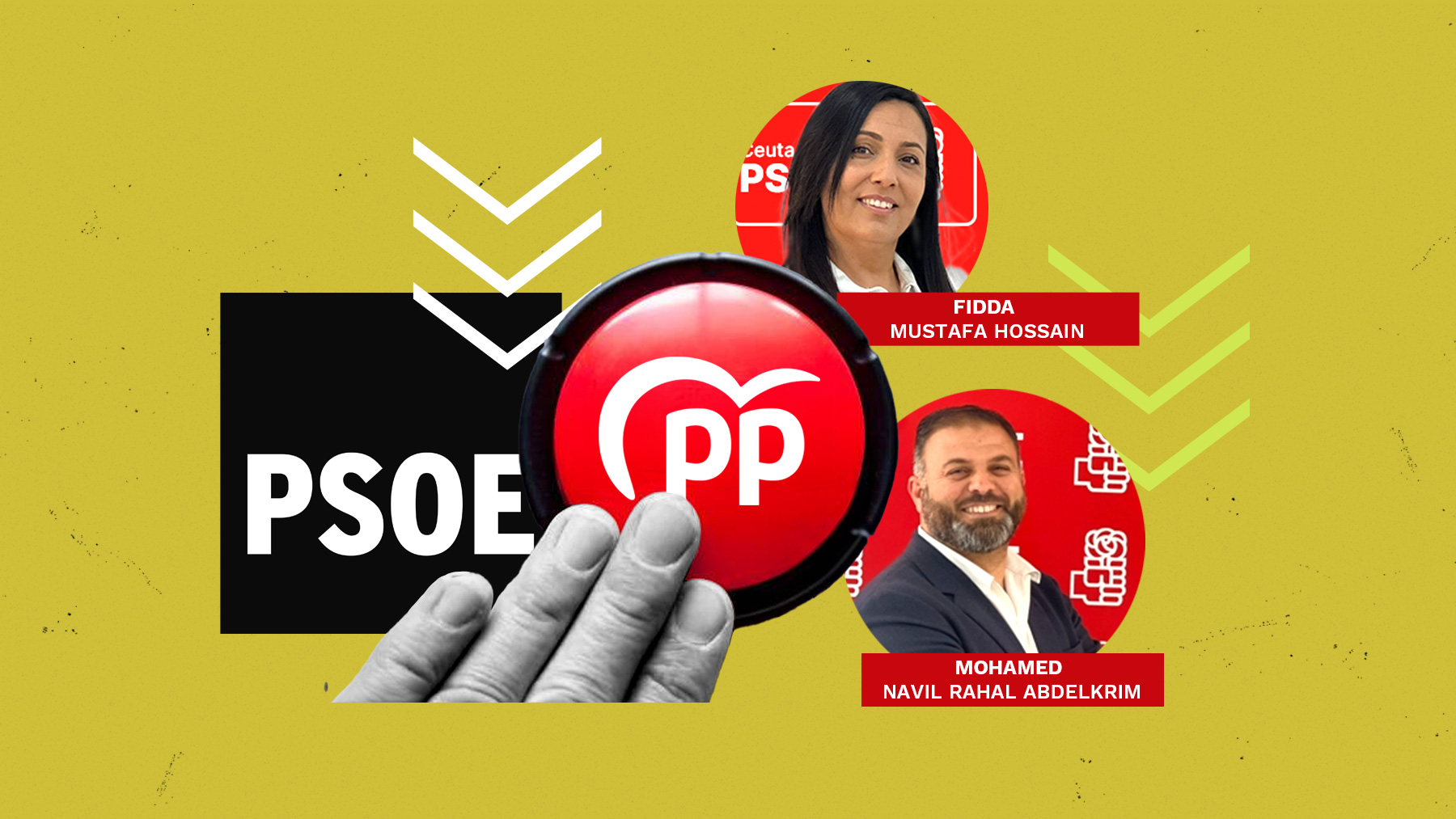 Fidda Mustafa y Mohamed Navil, diputados del PSOE en la Asamblea de Ceuta.