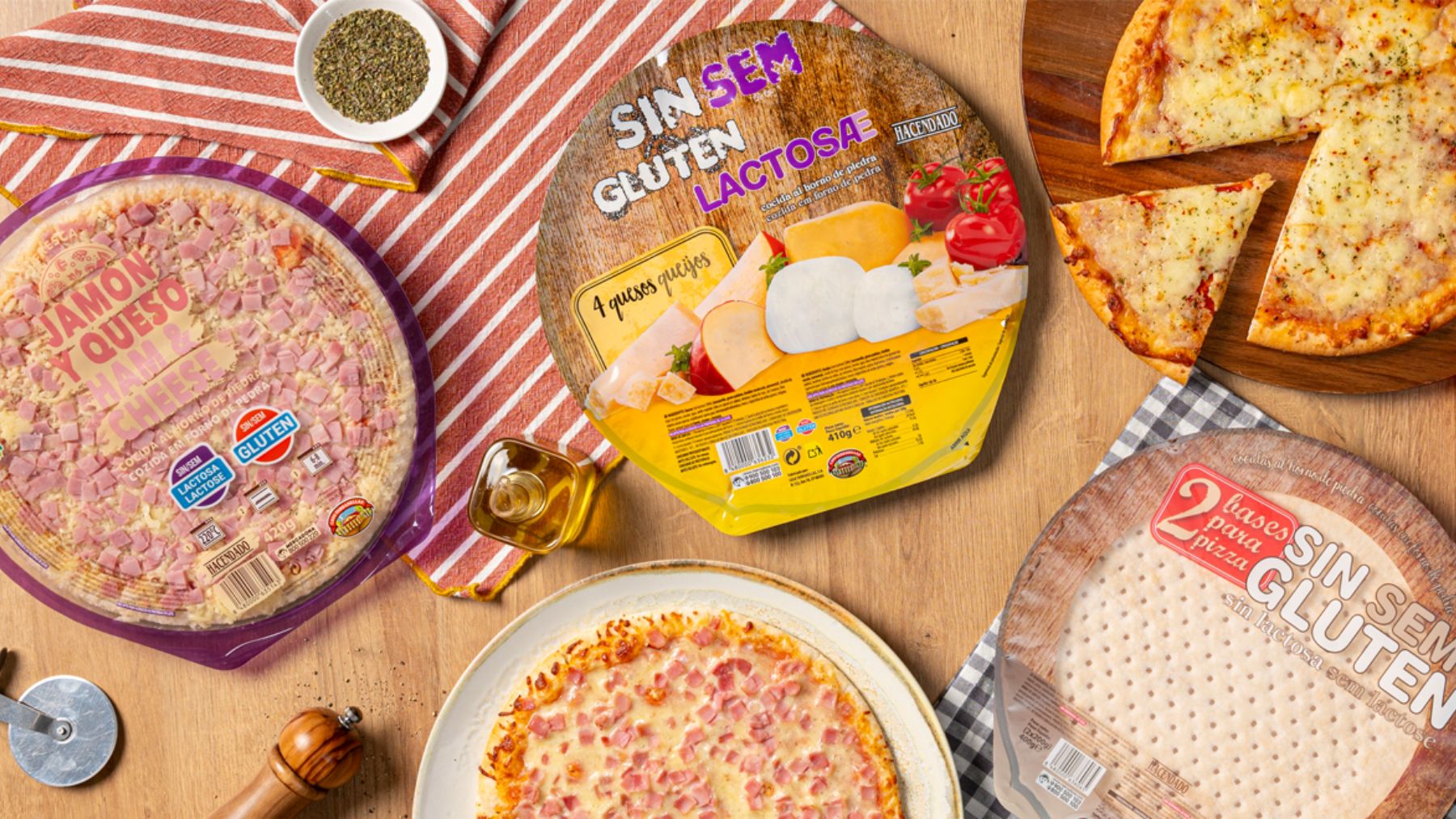 Las pizzas sin gluten de Mercadona.